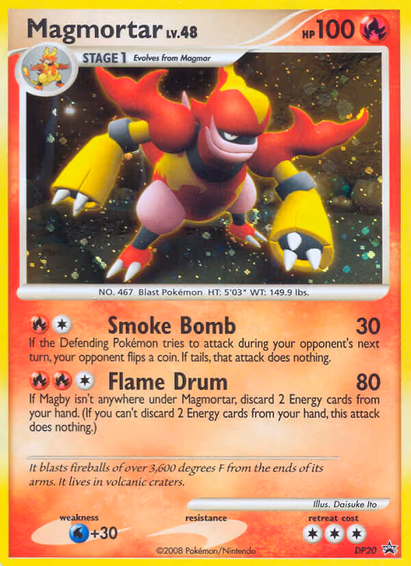 Magmortar DP20 Pokemon card
