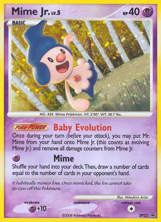 Mime Jr. DP22 Pokemon card