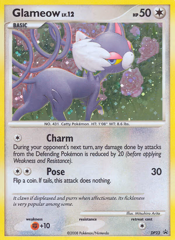 Glameow DP23 Pokemon card