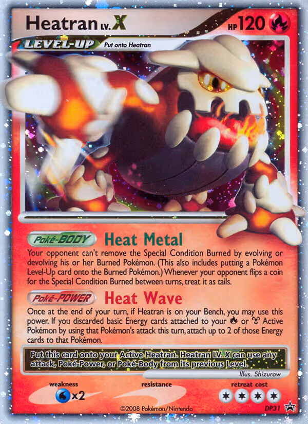 Heatran DP31 Pokemon card