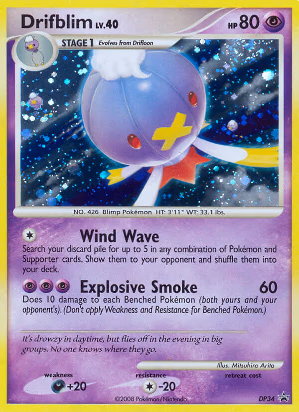 Drifblim DP34 Pokemon card