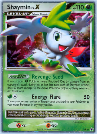 Shaymin DP39 Pokemon card