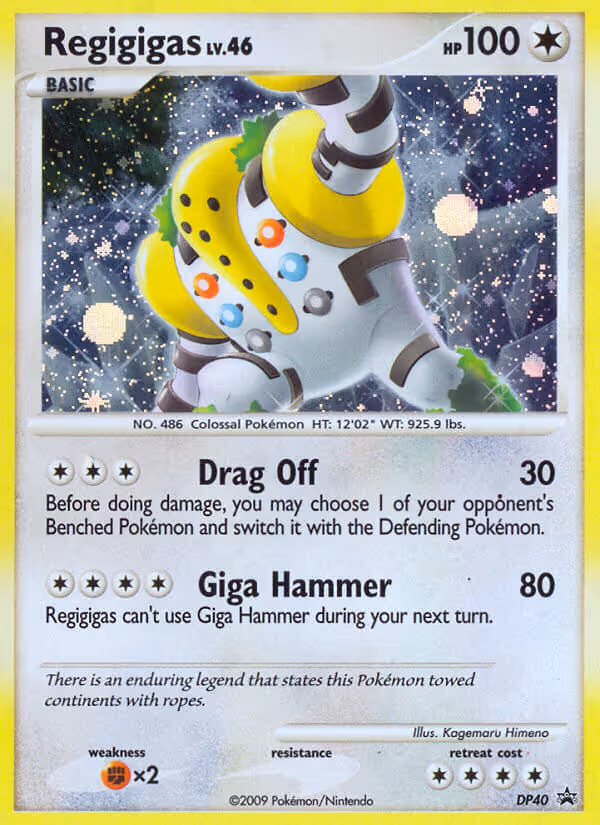 Regigigas DP40 Pokemon card