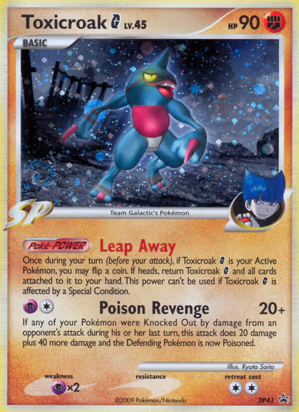 Toxicroak G DP41 Pokemon card