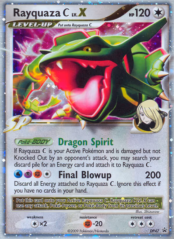 Rayquaza C DP47 Pokemon card