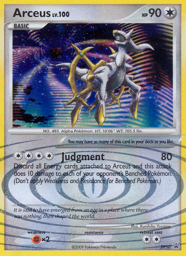 Arceus DP50 Pokemon card