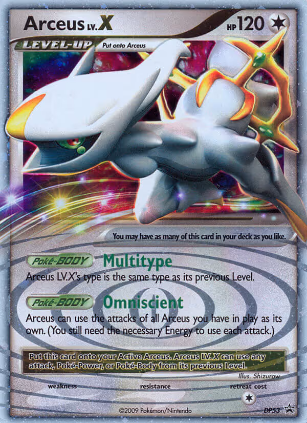 Arceus DP53 Pokemon card