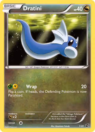 Dratini 1/20 Pokemon card