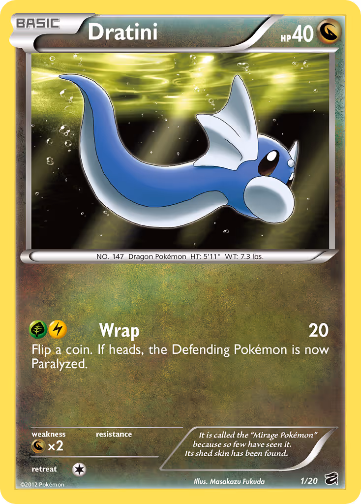 Dratini 1/20 Pokemon card