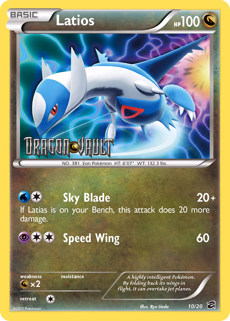 Latios 10/20 Pokemon card