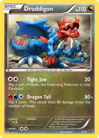 Druddigon 17/20 Pokemon card