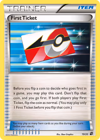 First Ticket 19/20 Pokemon card