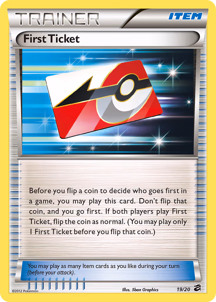 First Ticket 19/20 Pokemon card