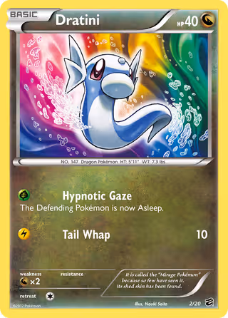 Dratini 2/20 Pokemon card