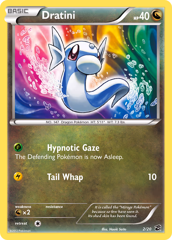 Dratini 2/20 Pokemon card
