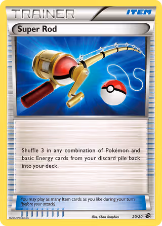 Super Rod 20/20 Pokemon card