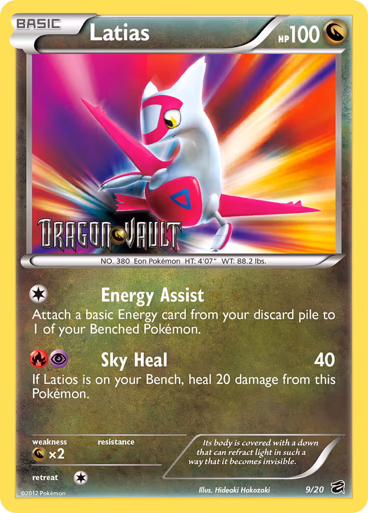 Latias 9/20 Pokemon card