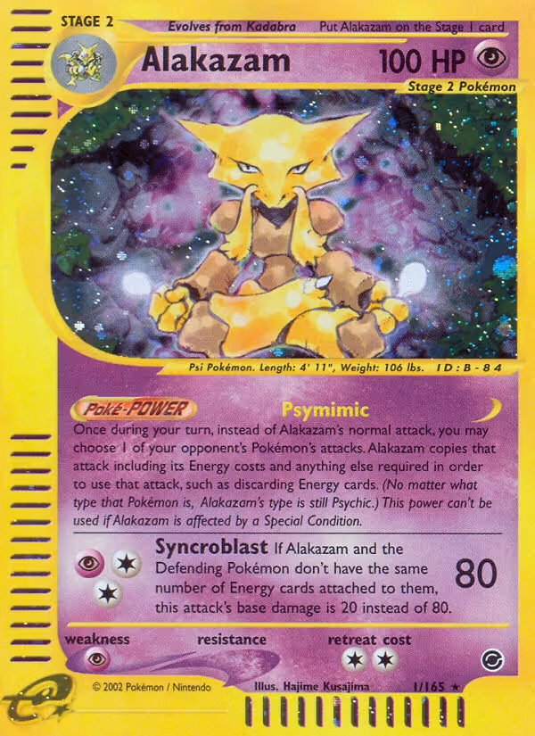 Alakazam 1/165 Pokemon card
