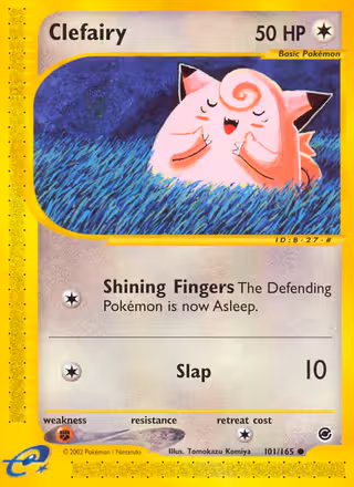 Clefairy 101/165 Pokemon card