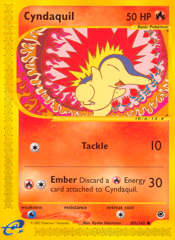Cyndaquil 105/165 Pokemon card