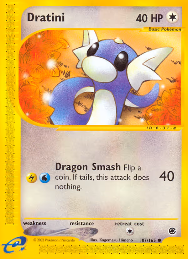 Dratini 107/165 Pokemon card