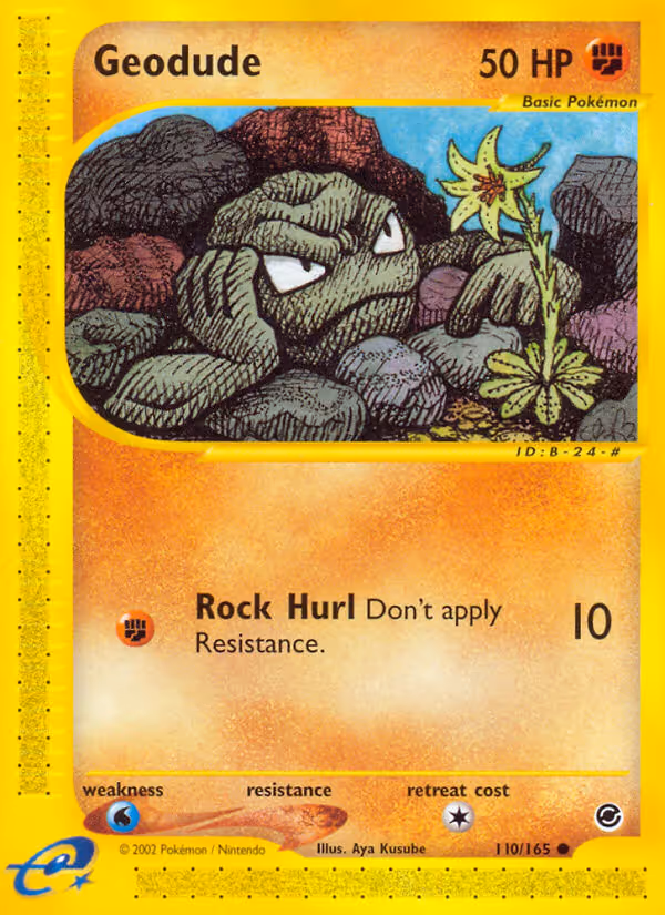 Geodude 110/165 Pokemon card