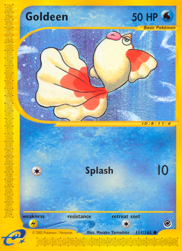 Goldeen 111/165 Pokemon card