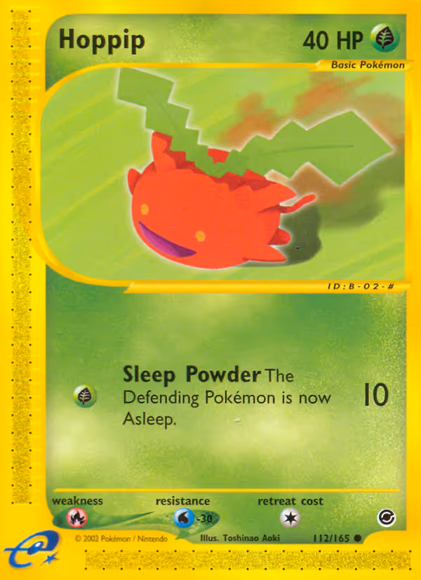 Hoppip 112/165 Pokemon card
