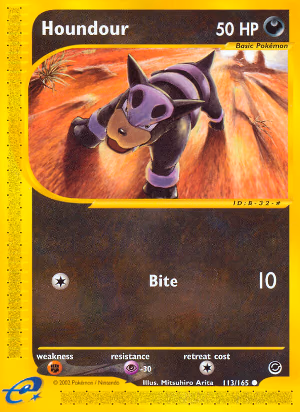 Houndour 113/165 Pokemon card