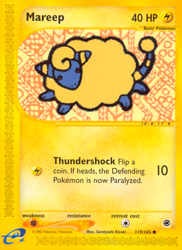 Mareep 119/165 Pokemon card