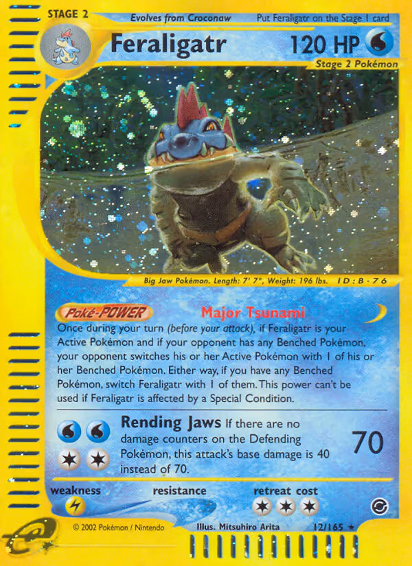 Feraligatr 12/165 Pokemon card