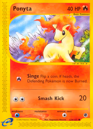 Ponyta 126/165 Pokemon card
