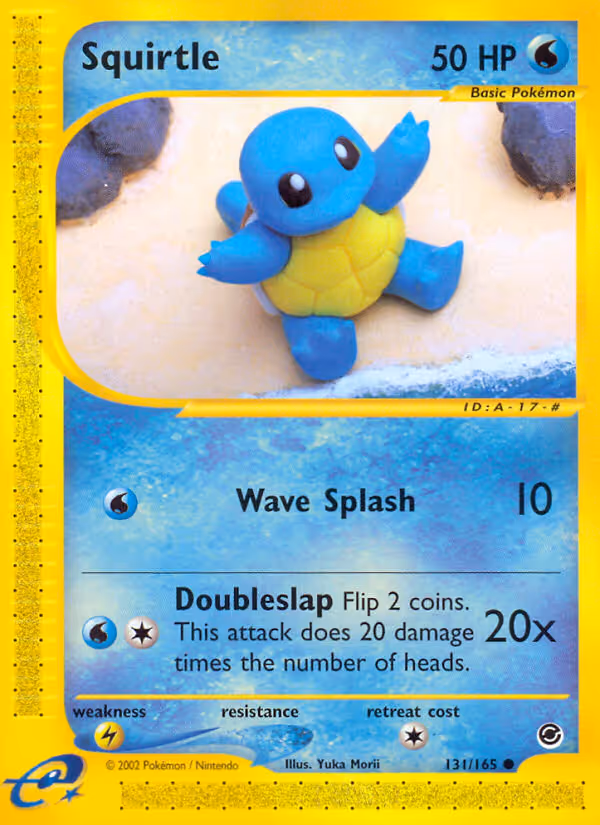 Squirtle 131/165 Pokemon card