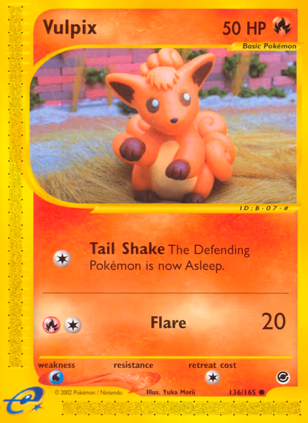 Vulpix 136/165 Pokemon card
