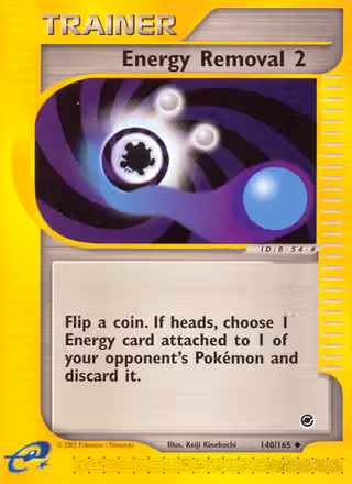 Energy Removal 2 140/165 Pokemon card