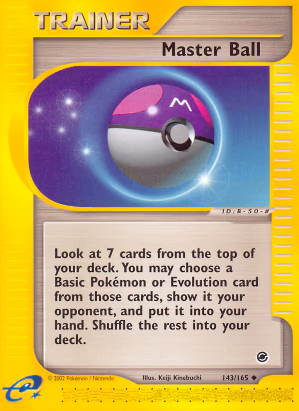 Master Ball 143/165 Pokemon card
