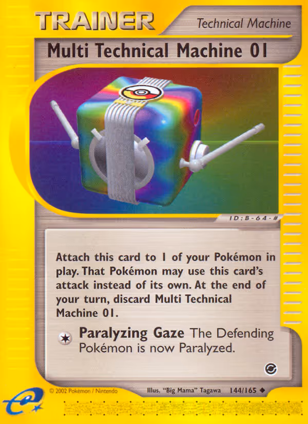 Multi Technical Machine 01 144/165 Pokemon card