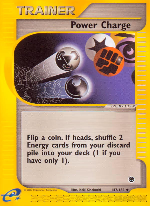 Power Charge 147/165 Pokemon card