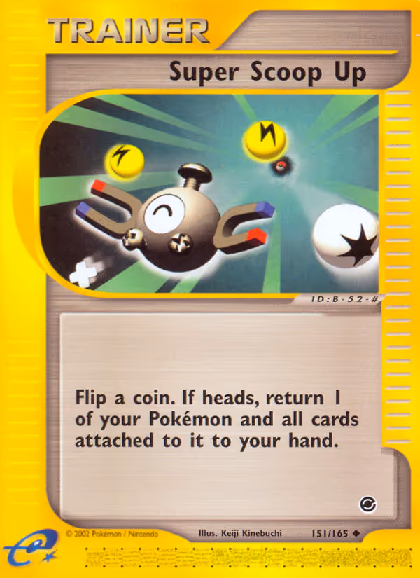 Super Scoop Up 151/165 Pokemon card