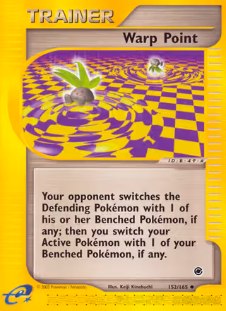 Warp Point 152/165 Pokemon card