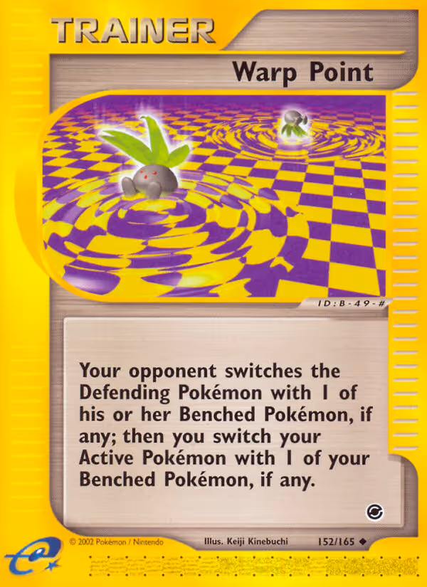 Warp Point 152/165 Pokemon card