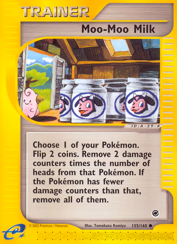 Moo-Moo Milk 155/165 Pokemon card