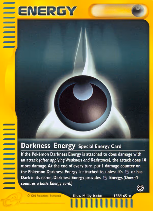 Darkness Energy 158/165 Pokemon card