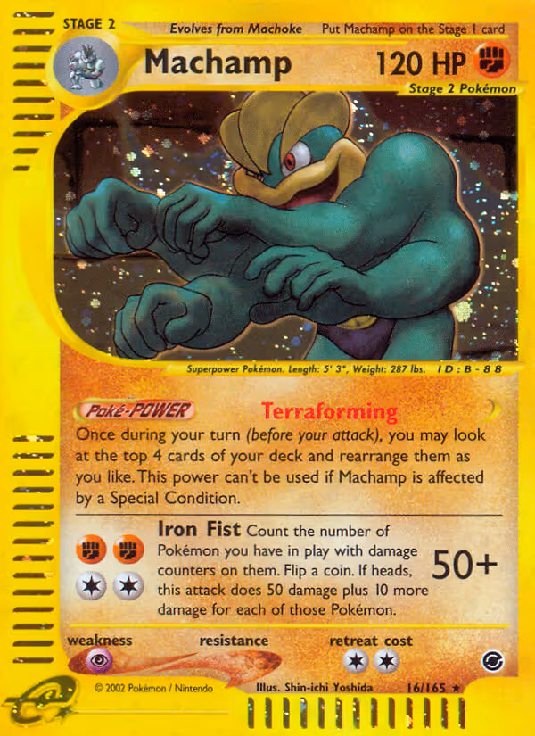 Machamp 16/165 Pokemon card