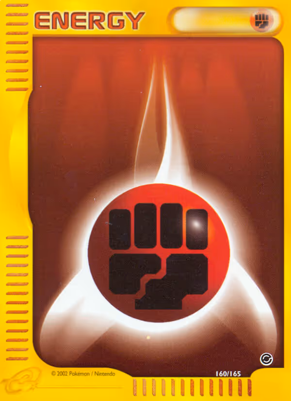 Fighting Energy 160/165 Pokemon card