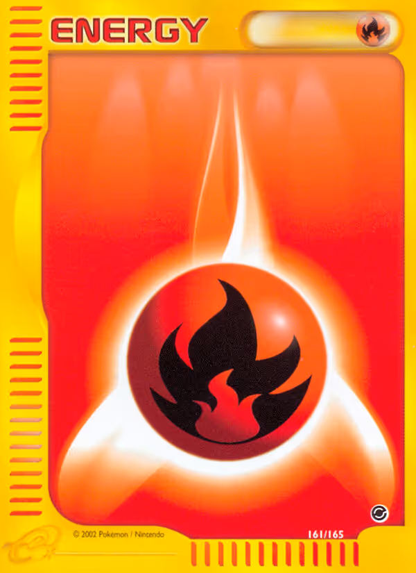 Fire Energy 161/165 Pokemon card