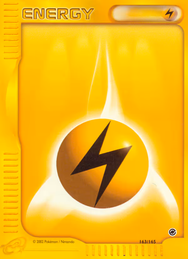 Lightning Energy 163/165 Pokemon card