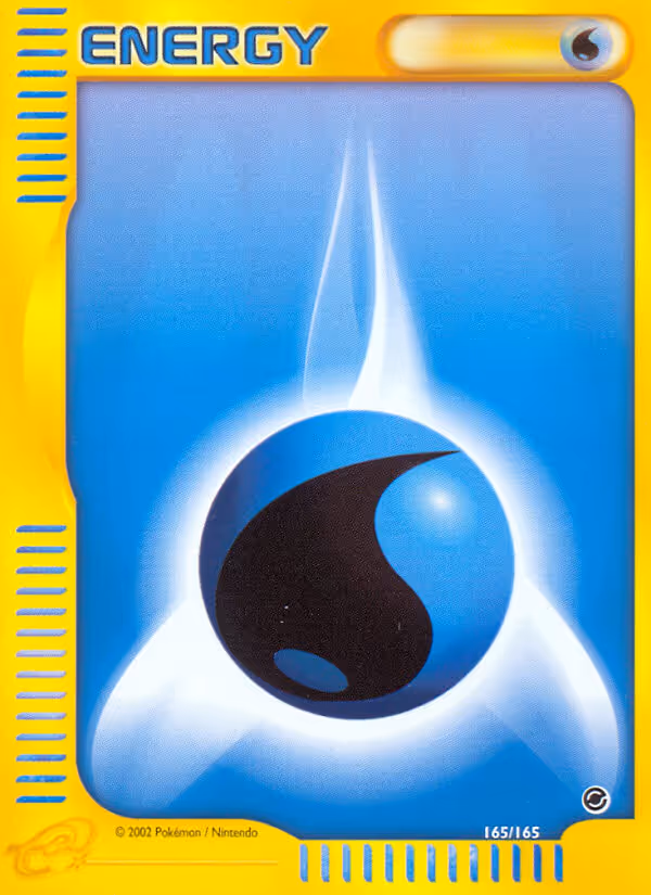 Water Energy 165/165 Pokemon card