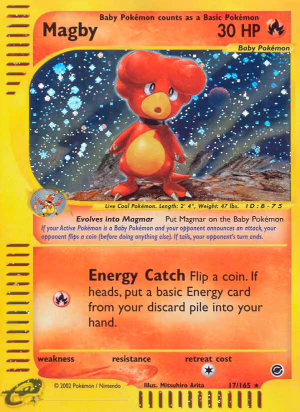 Magby 17/165 Pokemon card