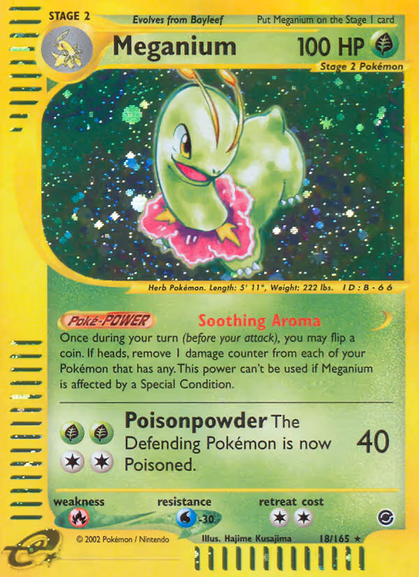 Meganium 18/165 Pokemon card
